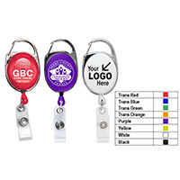 Cord Retractable Carabiner Style Badge Reel and Badge Holder (Patent D539,122)